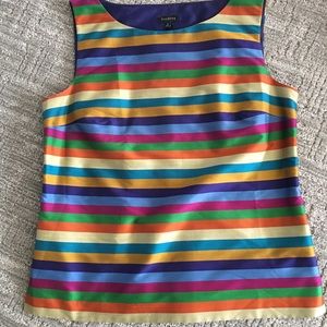 Talbots striped silk top